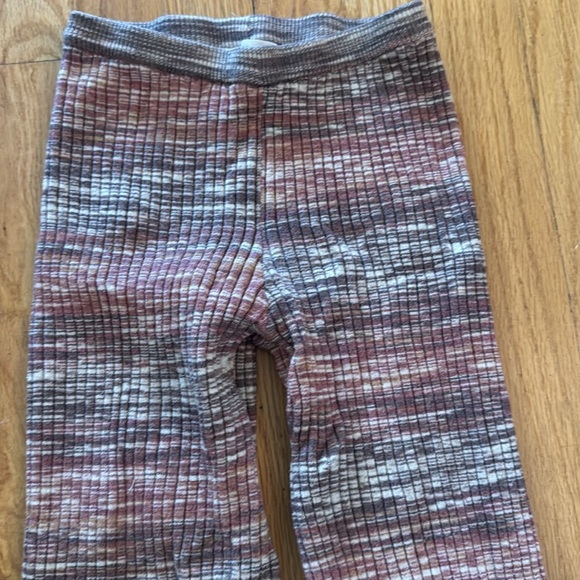 Rylee + Cru sz 8/9 Wide Leg Crop Girls Merled rust tan brown Flared Leggings - Picture 5 of 6